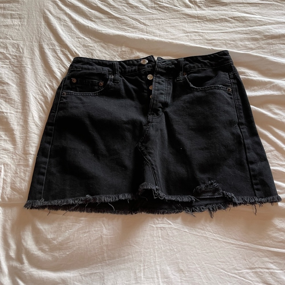 Jean mini skirt